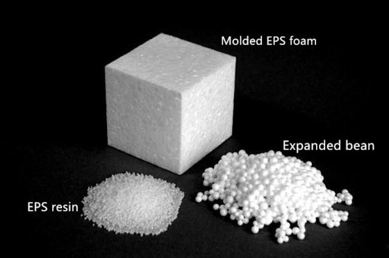 힘없이 건조 확장 된 구슬 폴리스티렌 구슬 사전 확장 기계 구슬 0.34 ~ 3.2mm