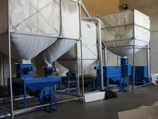 폐기물 EPS 재활용 시스템 기계 1840x680x1900mm 구슬