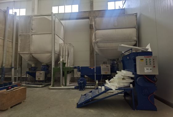 폐기물 EPS 재활용 시스템 기계 1840x680x1900mm 구슬