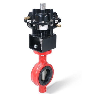 ISO9001 공기 나비형 밸브 0.3-0.8mpa DN50